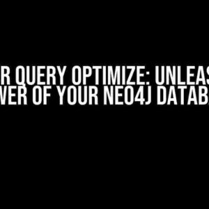 Cypher Query Optimize: Unleash the Power of Your Neo4j Database