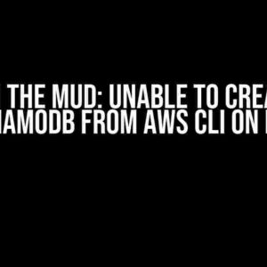 Stuck in the Mud: Unable to Create a GSI on DynamoDB from AWS CLI on Local?